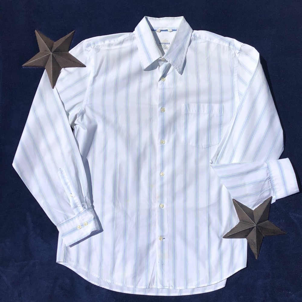 💼 Express Spring Striped Shirt - Picture 2 of 8